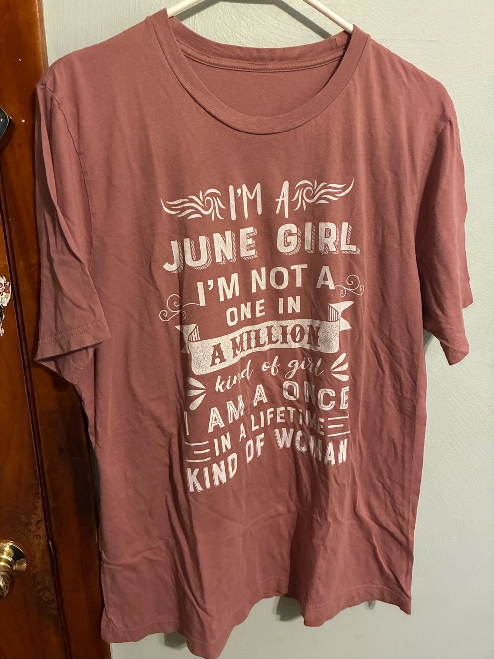 June Girl Graphic Tee - Dusty Rose